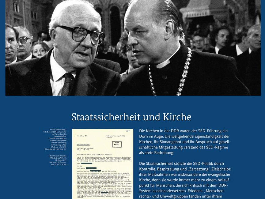 Ausstellungsmodul 6 "Staatssicherheit und Kirche" 
