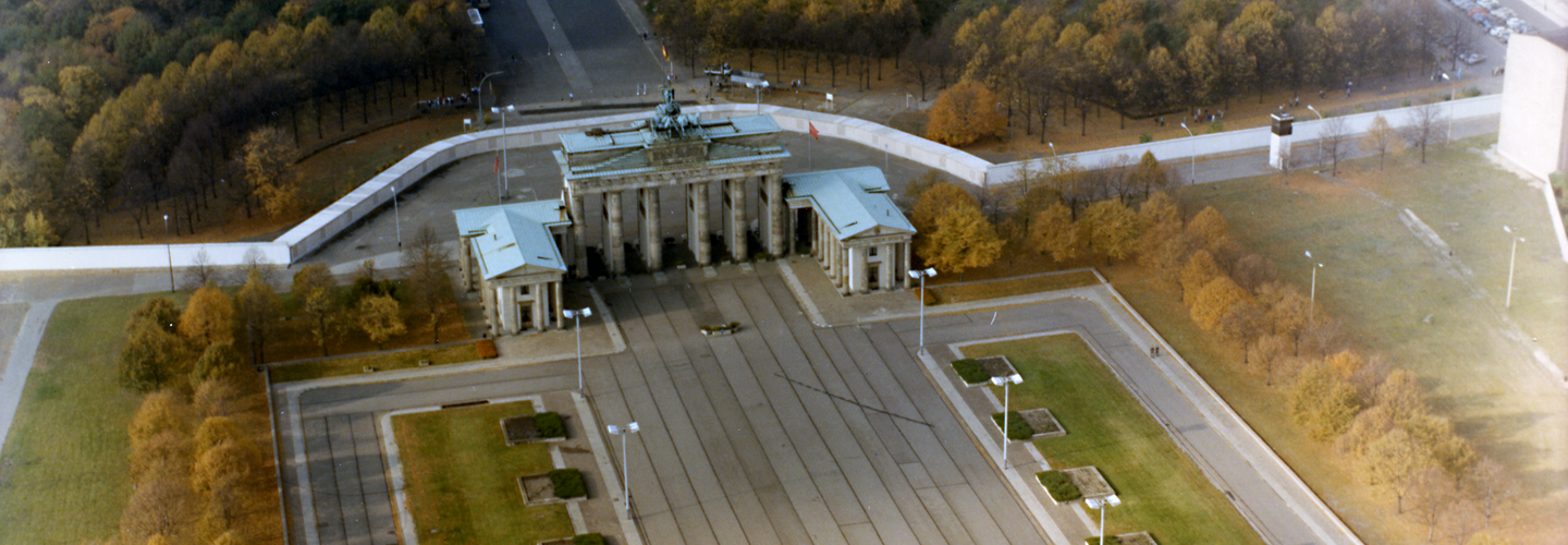 Grenzanlagen am Brandenburger Tor Ende der 80er Jahre