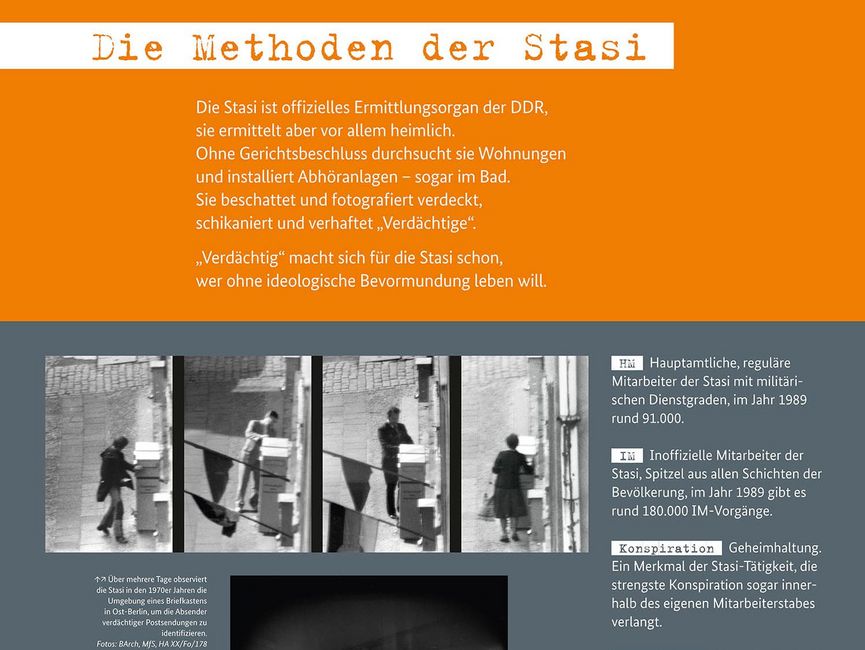 Poster 13: Die Methoden der Stasi